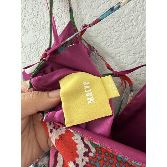 Anthropologie Maeve Tarana Multicolor Artsy Maxi Dress Tropical Boho Flowy 8 - Picture 11 of 11